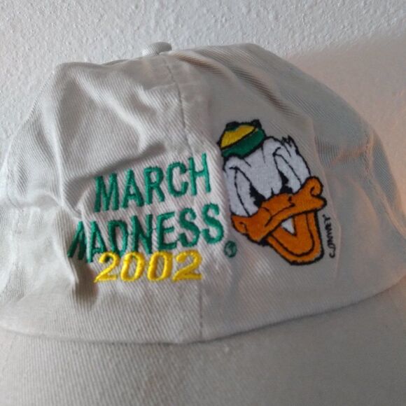 NWT Deadstock Oregon Ducks March Madness 2002 Strap Back Hat - Picture 2 of 8